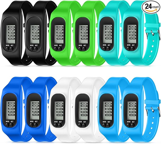Geyoga Pedometer for Walking Steps and Miles Pedometer Watch Silicone Steps by Geyoga