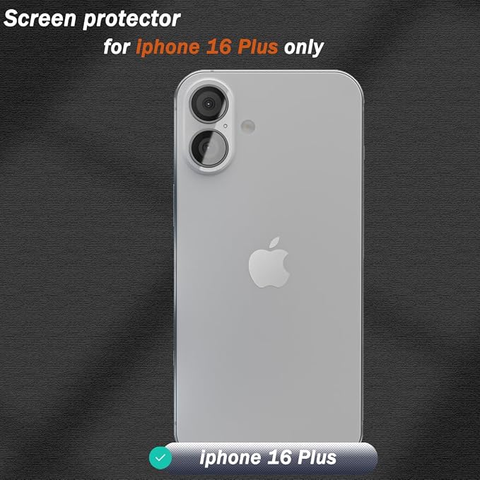 2 Pack for iphone 16 Plus Back Screen Protector Flexible Film Not Tempered Glass - Image 2