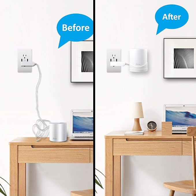 Wall Mount Bracket for Deco X55, X55 Pro, X60 Mesh WiFi System（3 Pack - Image 2