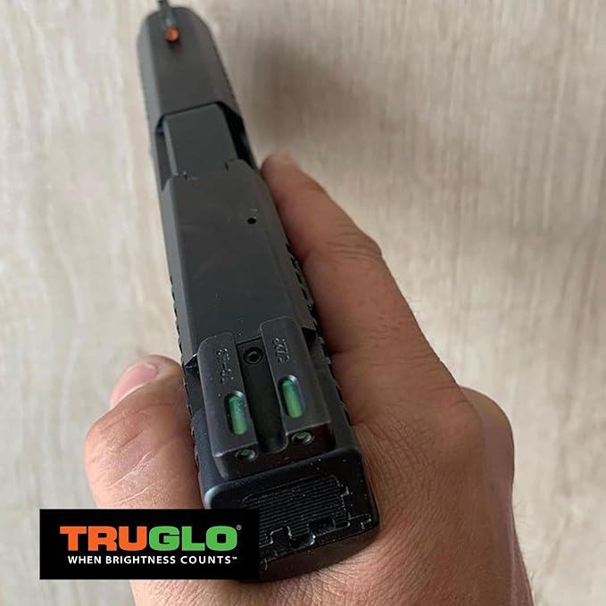Truglo TFX PRO Handgun Sight, Glowing Shock Proof Tritium and Fiber Optic Night - Image 5