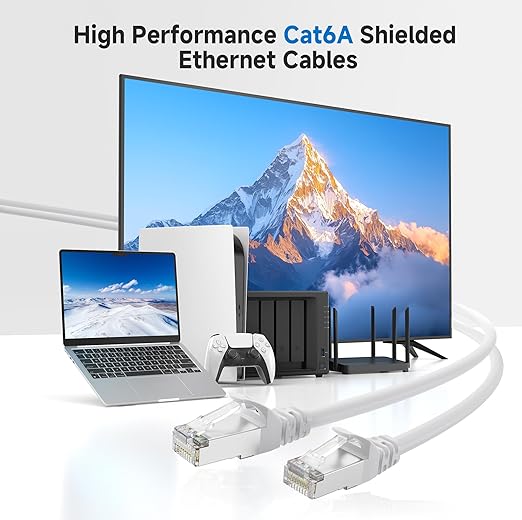 Cable Matters 10Gbps Snagless Shielded Cat 6A Ethernet Cable - 50ft - Image 2
