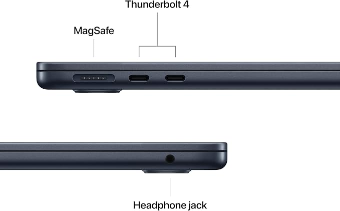 Apple 2026 MacBook Air 13-inch Laptop with M5 chip: Built for AI, 13.6-inch Display, 16GB Unified Memory, 512GB SSD, 12MP Center Stage Camera, Touch ID, Wi-Fi 7; Midnight with AppleCare+ (3 years) - Image 6