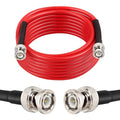 MOOKEERF BNC Male to BNC Male Coaxial Cable 50 ohm Ultra Low Loss RG8X Coax by MOOKEERF