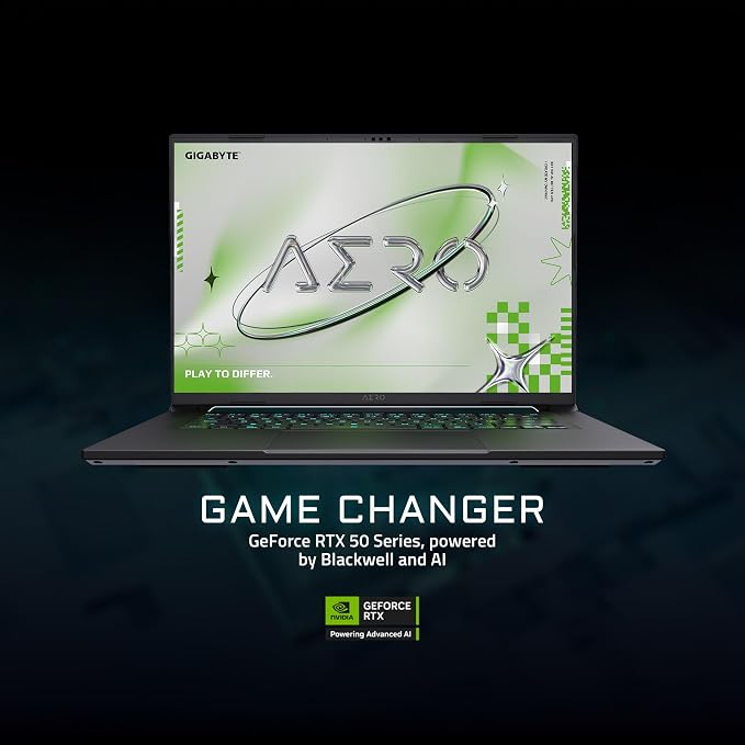 GIGABYTE AERO X16, Copilot+ PC - 165Hz 2560x1600 WQXGA - Manufactured by NVIDIA GeForce RTX 5070 - AMD Ryzen AI 9 HX 370-1TB SSD with 32GB DDR5 RAM - Windows 11 Home - Lunar White - 2WHA3USC64DH - Image 4