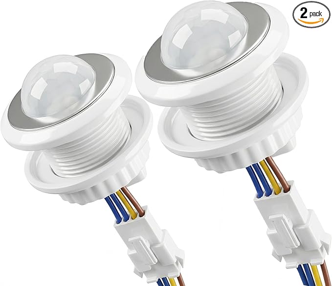 2 Pack PIR Motion Sensor Light Switch, AC 110-240V Adjustable LUX Light by Unknown