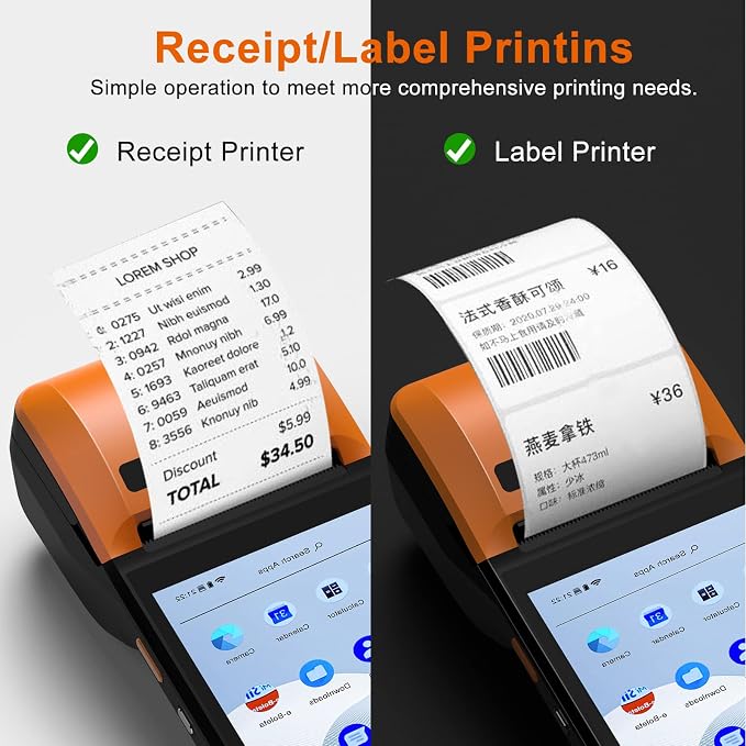 symcode New POS PDA Thermal Receipt Printer 5.99" High Resolution and Clear - Image 4
