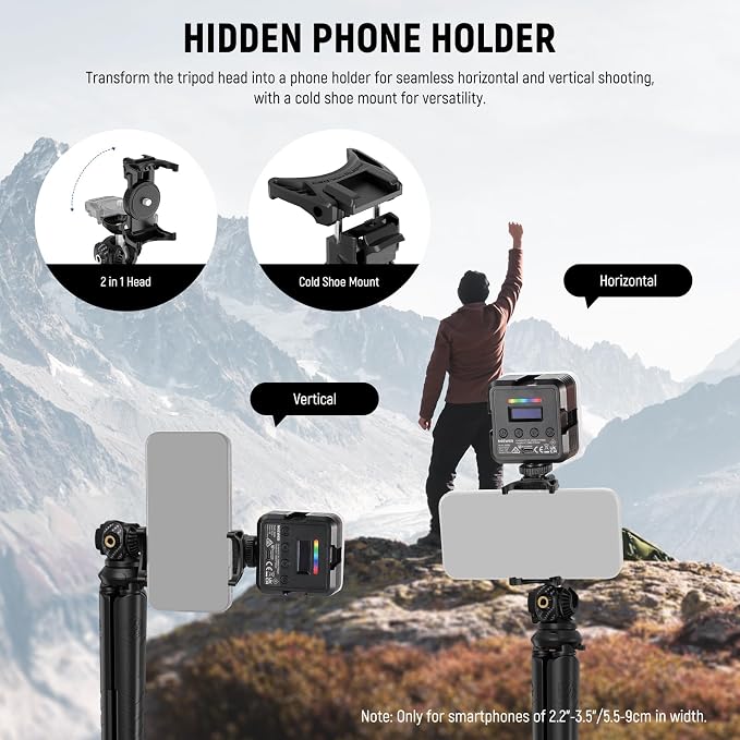 NEEWER Tripod for iPhone with Remote, Mini Flexible Phone Tripod Stand Vlog - Image 4