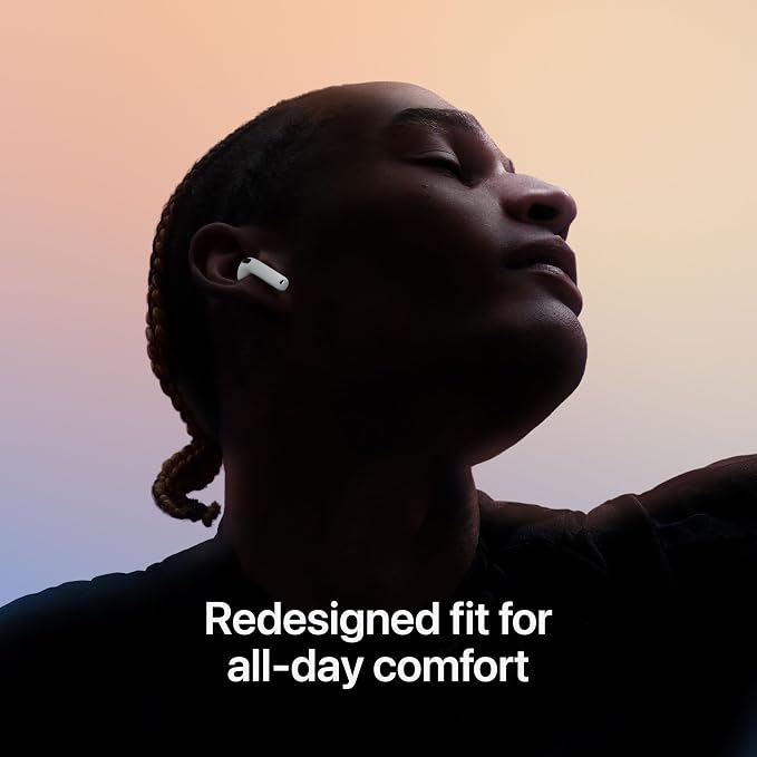 Apple AirPods 4 Wireless Earbuds, Bluetooth Headphones, with Active Noise Cancellation, Adaptive Audio, Transparency Mode, Personalized Spatial Audio, USB-C Charging Case with AppleCare+ (2 Years) - Image 4