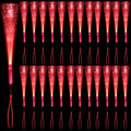 12 Pack Red Glow Fiber Optic Wands Bulk Light Up Wand Glow Sticks by NUDALA