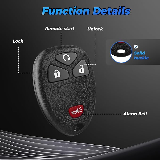 Key Fob 2Pcs OUC60270 15913421 Compatible - Image 5