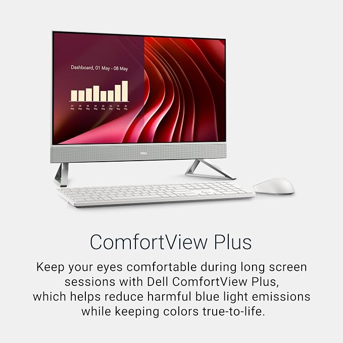 Dell 23.8" All-in-One Desktop, FHD, Intel Core 5 120U, Windows 11 Home | Intel Graphics, 512GB SSD, 16GB DDR5, Dolby Atmos Speakers, Wi‑Fi 6E, Keyboard & Mouse, EC24250 - Image 3