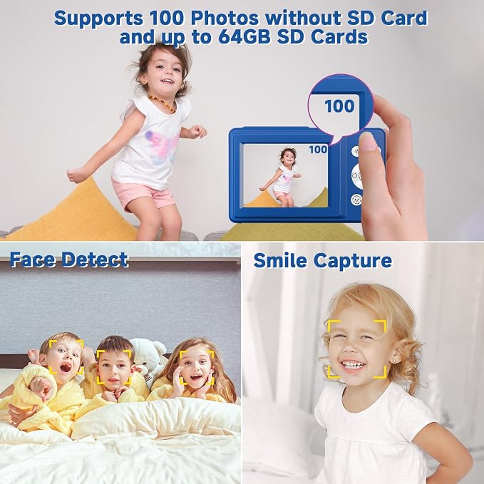 Digital Camera, 44MP Compact Camera, FHD 1080P Point and Shoot Digital Cameras - Image 4