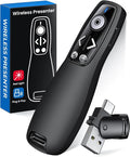 Presentation Clicker with USB-A & USB-C Receiver, 2.4GHz Wireless Presenter by Unknown