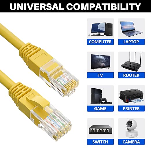 Cat5e Ethernet Cable 200 FT, Long Cat 5e Internet Cable, Standard RJ45 Connector - Image 4