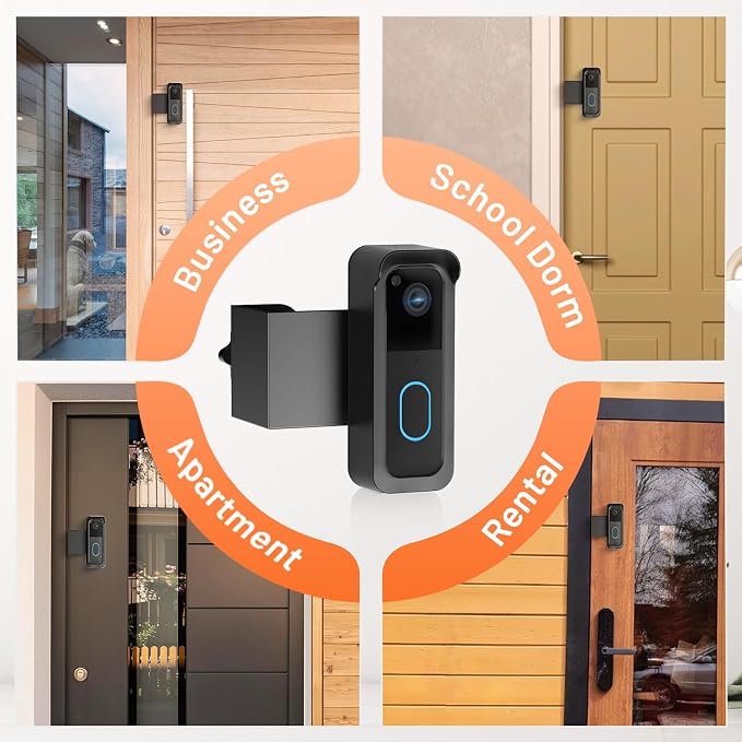 Blink Doorbell Mount, 2nd Gen Anti-Theft Blink Doorbell Camera Mount No Drilling - Image 9