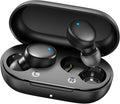 MOZOTER Mini Wireless Earbuds Bluetooth 5.3 in Ear Headphones Headsets | Light Weight,60Hrs Playtime Ear Buds with Charging Case,Smart Touch Control,Premium Sound with Deep Bass for Sport-Black by MOZOTER