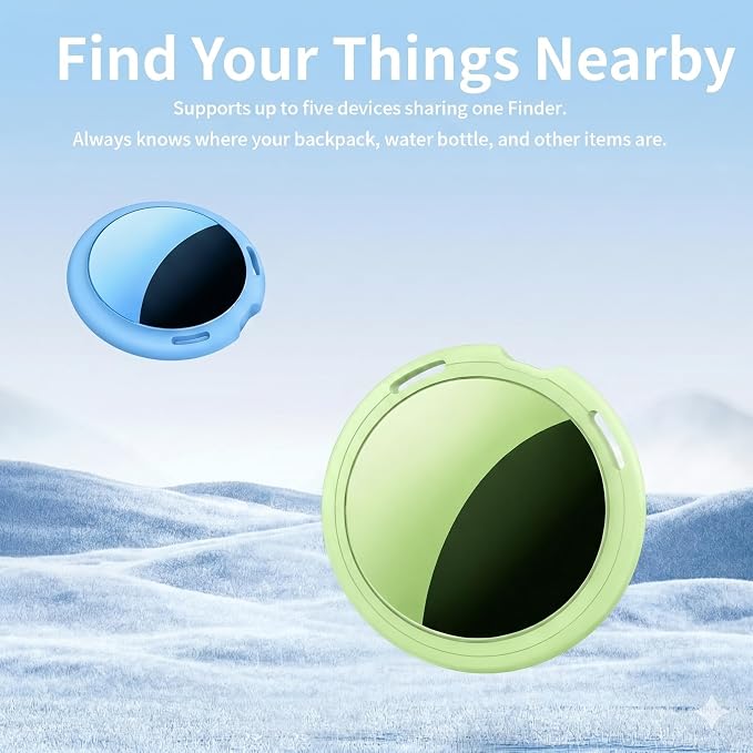 2 Pack Tracker Tags Pair with Apple Find My Bluetooth Air Smart Tags Key Finder - Image 3