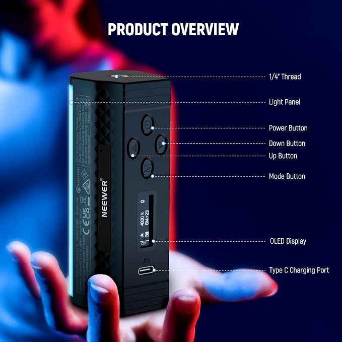NEEWER Pro Magnetic Handheld Light Wand - Image 9