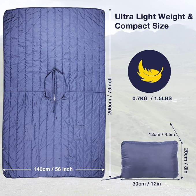 DUKUSEEK Outdoor Wearable Camping Blanket - Image 5