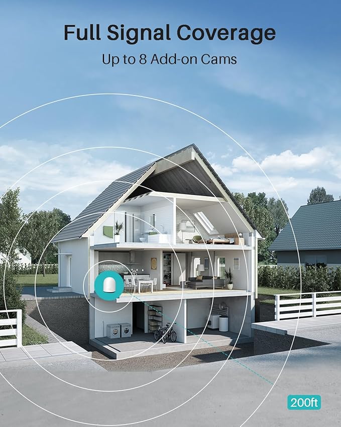 WUUK Add-on Security Camera Wireless Outdoor, Requires Base Station, Home - Image 3