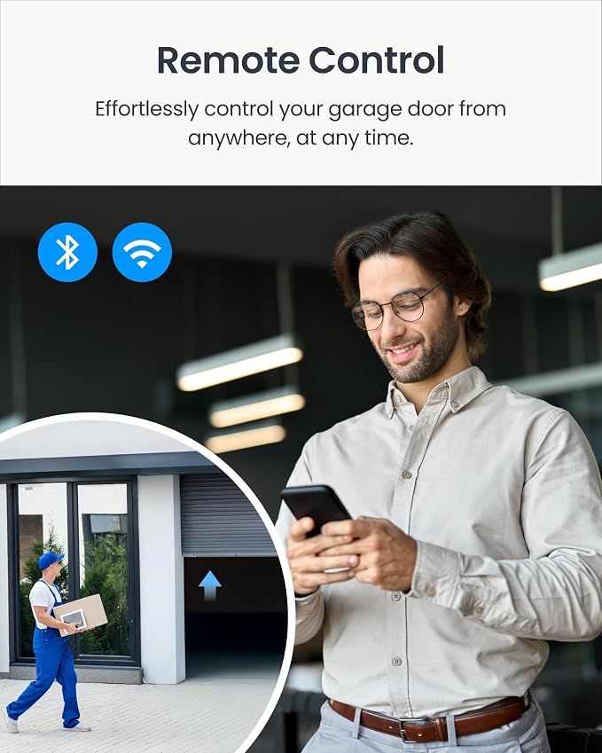 Switchbot Smart Garage Door Opener w/Remote, Matter Certified, - Image 4