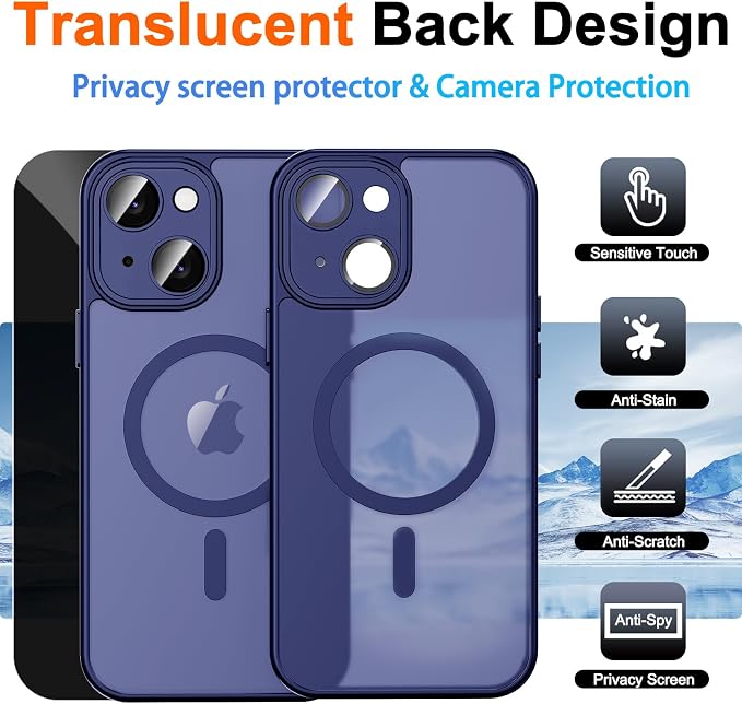 for iPhone 15 Plus Case with Privacy Screen Protector and Camera Protection - Image 2