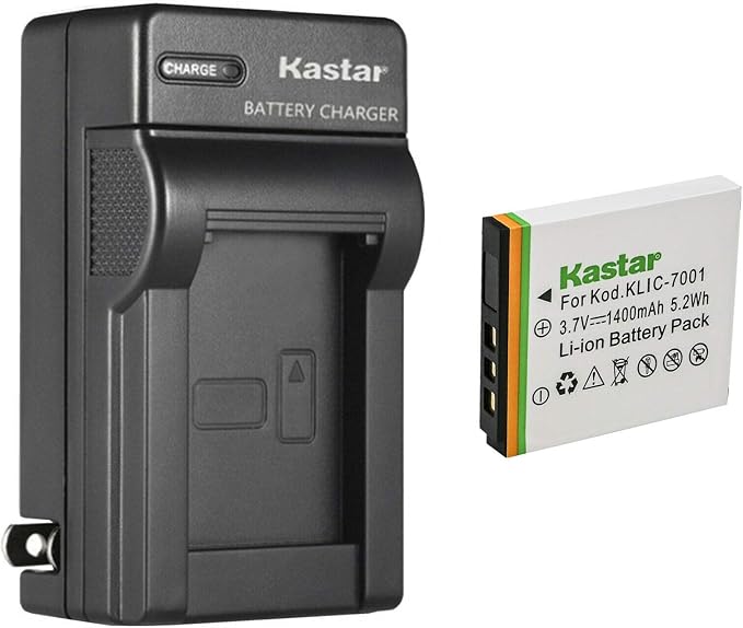 Kastar 1-Pack K7001 Battery and AC Wall Charger Replacement by Kastar