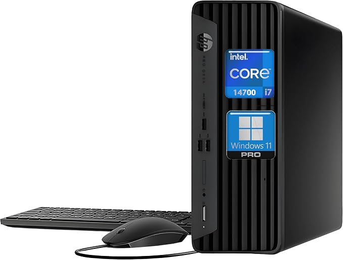 HP ProDesk SFF 400 G9 Business Desktop Computer, 14th Gen Inte i7-14700(20-Cores/28-Threads), 16GB DDR5 RAM, 256GB PCIe + 1TB HDD, Small Form Factor, Type-C, DisplayPorts, Wi-Fi, HDMI, Windows 11 by Unknown