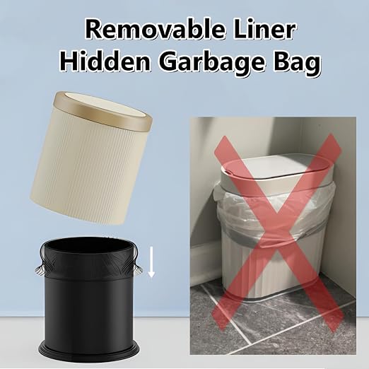 URALFA Automatic Motion Sensor Bathroom Trash Can - Image 2