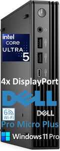 Dell Pro Micro Plus Mini PC (Next Gen OptiPlex 7000 MFF), 32GB DDR5 1TB SSD | Intel 14-Core Ultra 5 235T (Beat i7-13700T), WiFi 6, Bluetooth, 4X DP, Windows 11 Pro, Bussiness Desktop AI PC by Dell