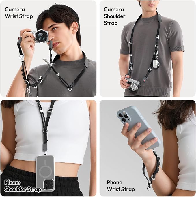 ULANZI YF01 Camera Strap with Built-in USB-C Data Cable, 3-in-1 Quick Release - Image 4