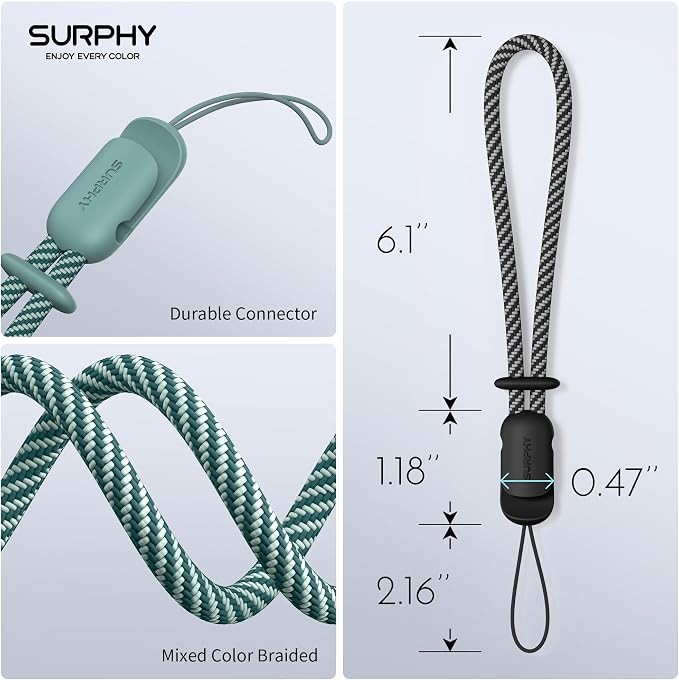 SURPHY 2 Pack Phone Lanyard for Cellphone Case, Phone Wrist Strap for Case - Image 3