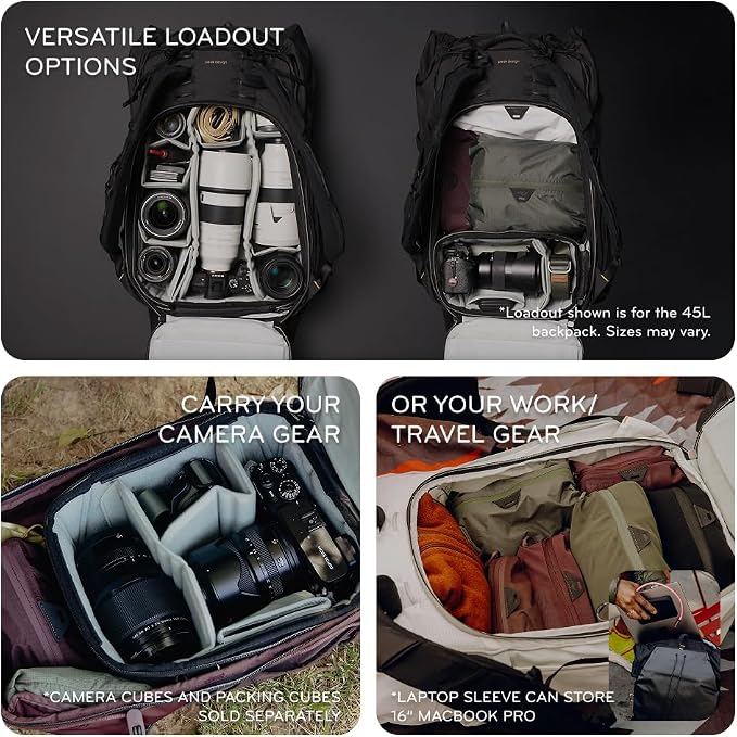 Peak Design Outdoor Backpack 18L, Compact & Lightweight Frameless Daypack - Image 4