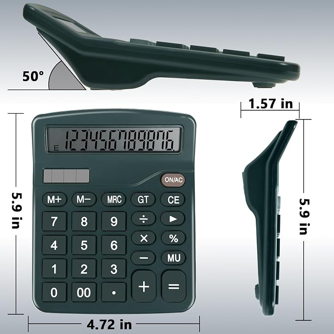 Dark Green Desktop Calculator - Image 7