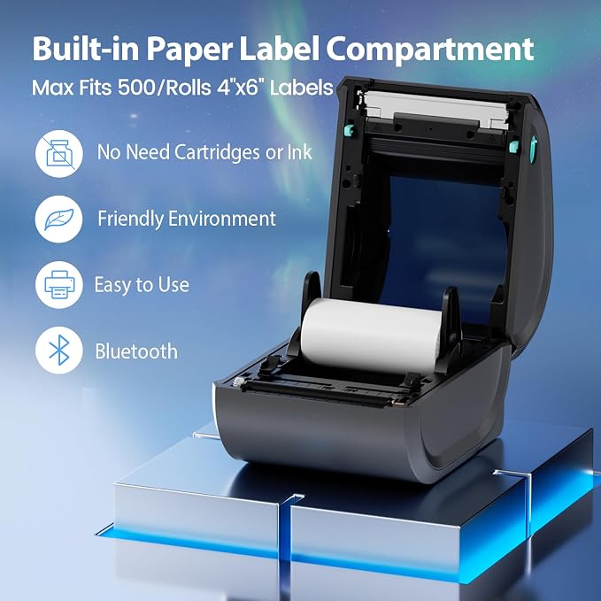 Bluetooth Shipping Label Printer 4x6 - Image 4