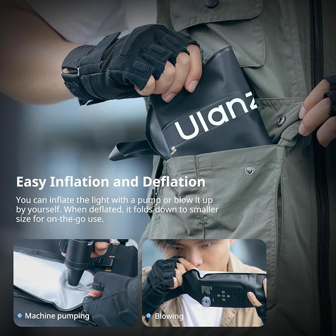 Ulanzi UA20 20W Bi-Color Inflatable Tube Light, Portable Handheld Magnetic - Image 6