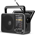 Solar-Powered Portable Radio, AM/FM/SW Radio with Loud Speaker, Built-in Rechargeable Battery and USB-C - Emergency Radio for Outdoor, Camping, Travel, Storms and Power Outages (Model BJL-671-Solar) by Unknown