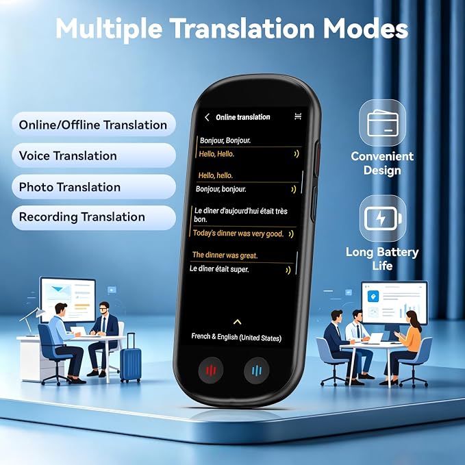 Language Translator Device, Upgraded AI Translator - Image 3