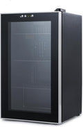 BLACK+DECKER 2.4 Cu. Ft. Beverage Cooler, BDB26HB | Beverage Fridge with Double Pane Glass Door, Drink Fridge with 76-Can Capacity for Home Bar, Home Office and More by Unknown