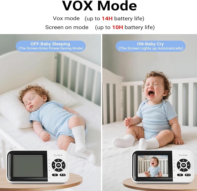 Baby Monitor with Camera and Audio, Video Baby Monitor WiFi Night Vision - Image 3