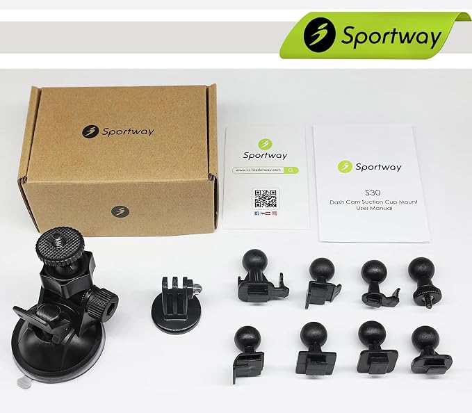 Sportway S30 Dash Cam Suction Mount - Image 6