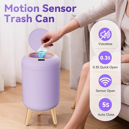 Motion Sensor Bathroom Trash Can - Image 4