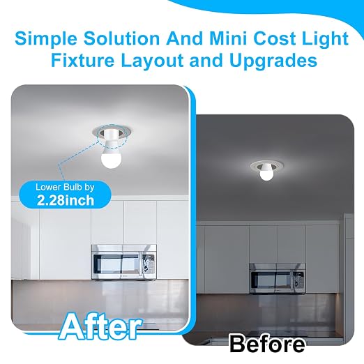 Remote Control E26 E27 Light Bulb Socket Adapter 2 Set, Max 500W, No Wiring - Image 3