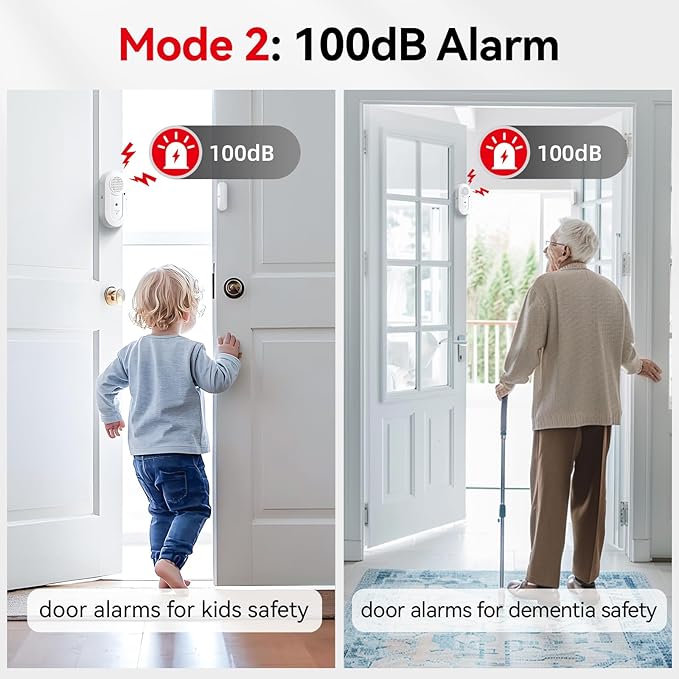 Sanjie Door Alarms When Opened, Door Window Alarm Sensors - Image 4