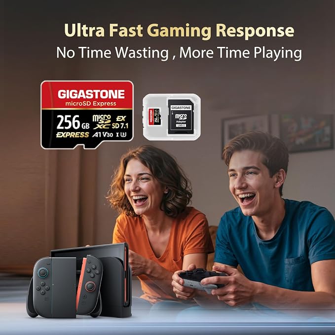 【Designed for Switch 2】 GIGASTONE 256GB microSD Express R/W 880/650MB/s SDXC - Image 3