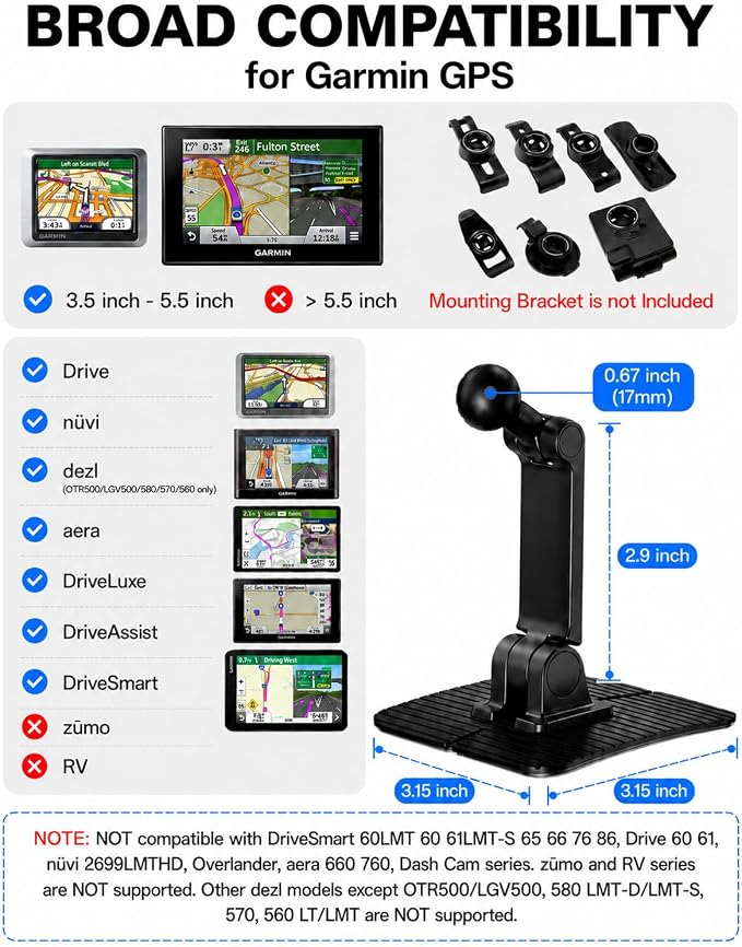 1Zero Adhesive GPS Mount Holder - Image 5