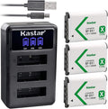 Kastar Battery x3 + Charger for Sony NP-BX1 HDR-AS200V HDR-AS30 HDR-AS300 by Kastar