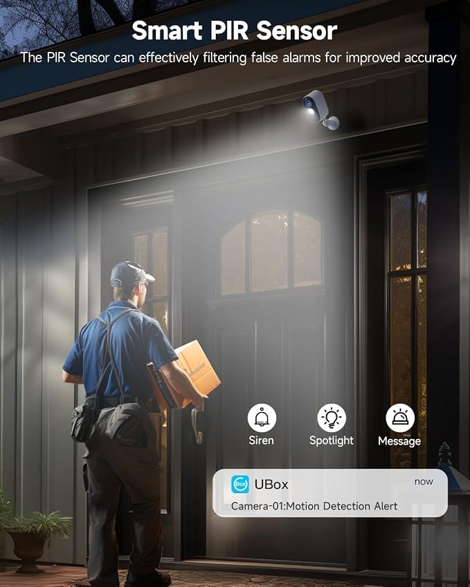 LIWAN Security Cameras Wireless Outdoor Indoor, 2.4GHZ WiFi Security Camera - Image 4