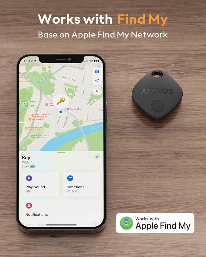 ATUVOS Air Tracker Tags-2 Pack, Keys Finder and Item Locator - Image 2