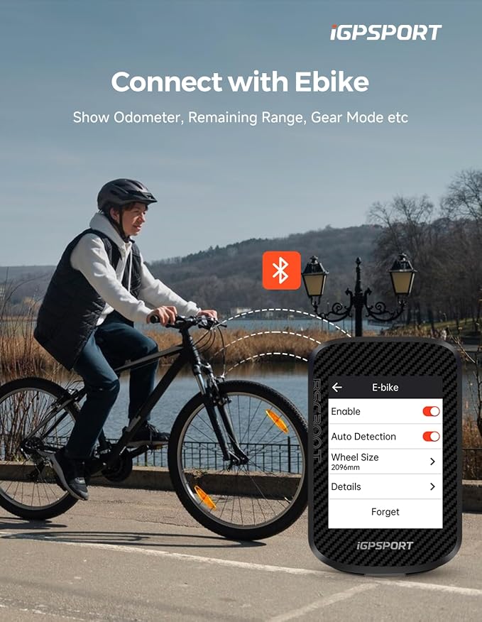 iGPSPORT BSC300T Wireless Bike Computer GPS, Touchscreen Offline MAP Navigation - Image 3
